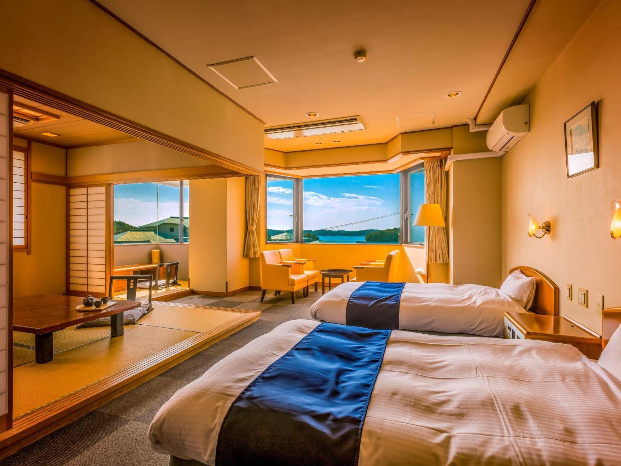 Отель Ooedo Onsen Monogatari Shima Saichoraku Номер фото