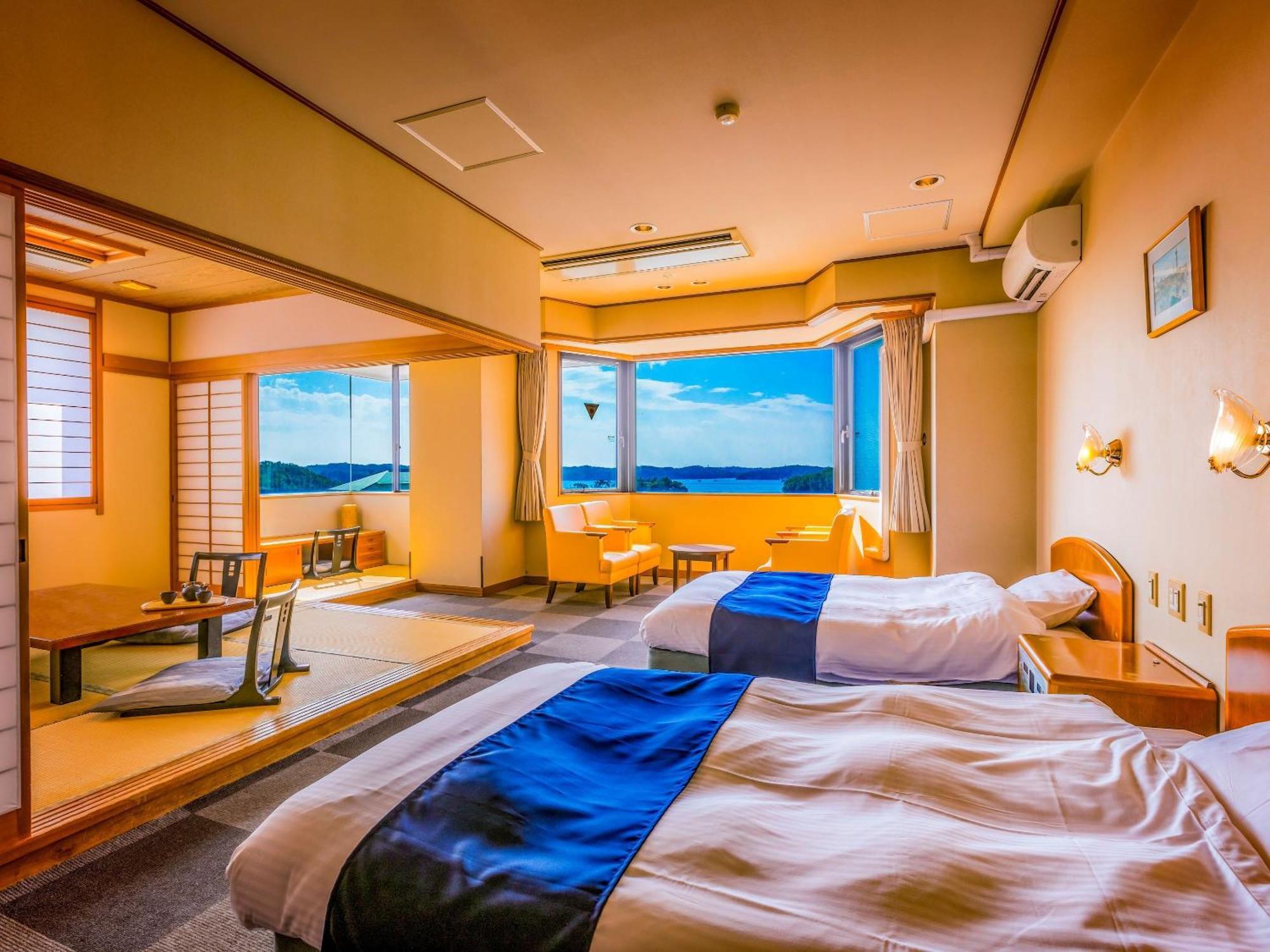 Отель Ooedo Onsen Monogatari Shima Saichoraku Номер фото